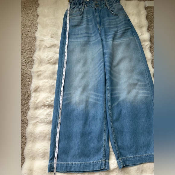 Pilcro -Anfhropologie Organic Cotton Wide-Leg Relaxed Jeans-28(S-M). - Picture 9 of 11
